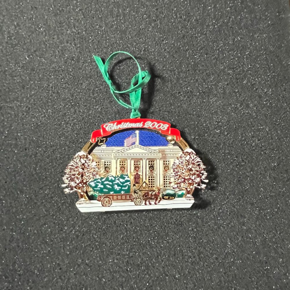White House Christmas Ornament 2003